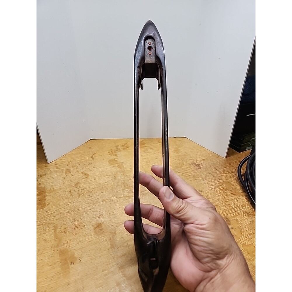 Vintage DuraLoc Wooden Boat Shuttle Dark Wood Weaving‎ Loom Tool 16"